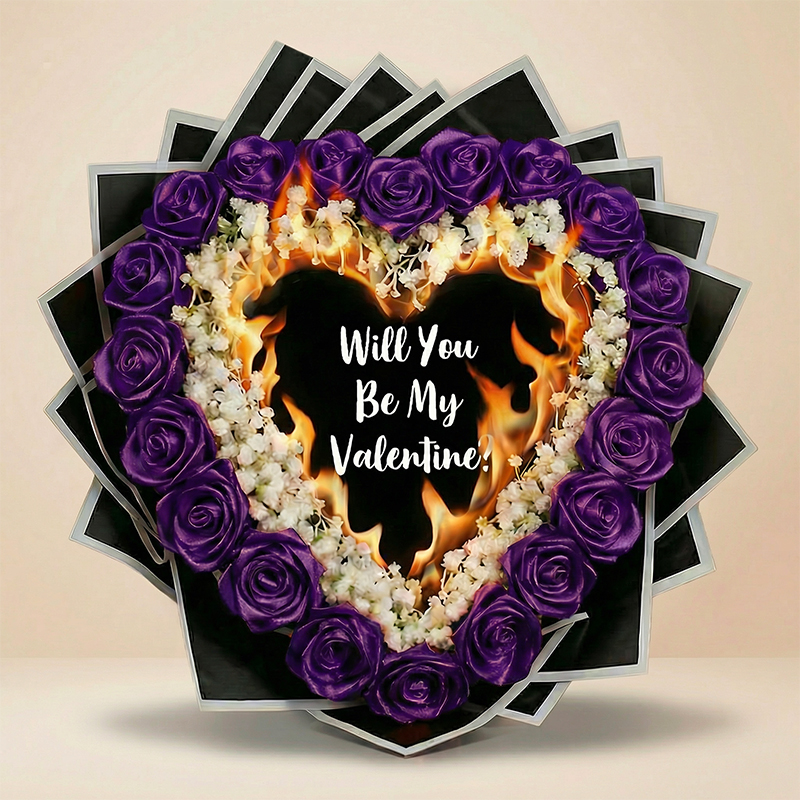 Everlasting Satin Ribbon Roses - Burnaway Edition