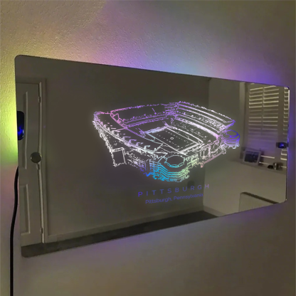 Pittsburgh Stadium (Heinz Field) Mirror Light-Gifts For Sports Lovers、University of Pittsburgh 、Pittsburgh Steelers