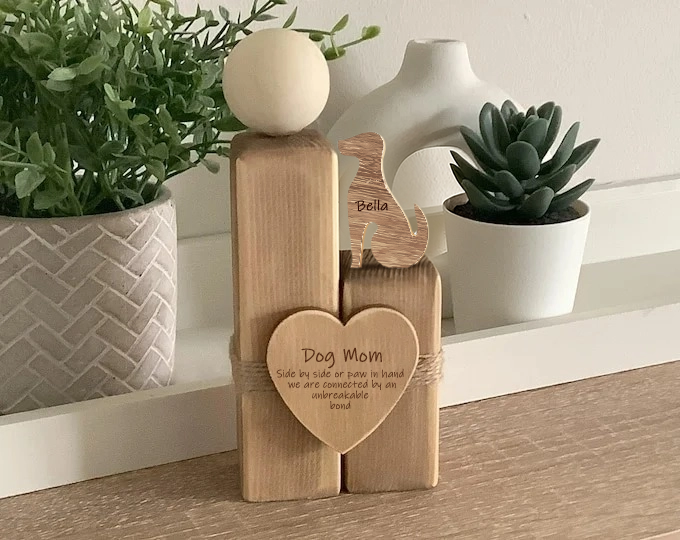 Custom Pet Family Handmade Wooden Ornament, Gift for family