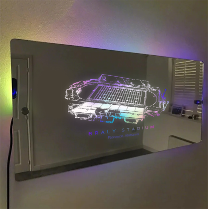 Braly Stadium Mirror Light-Gifts For Sports Lovers、University of North Alabama Lions