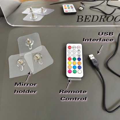 🤝Hand in Hand Personalized Mom and Kids Personalized Mirror Light - Creative Mother's Day Gift