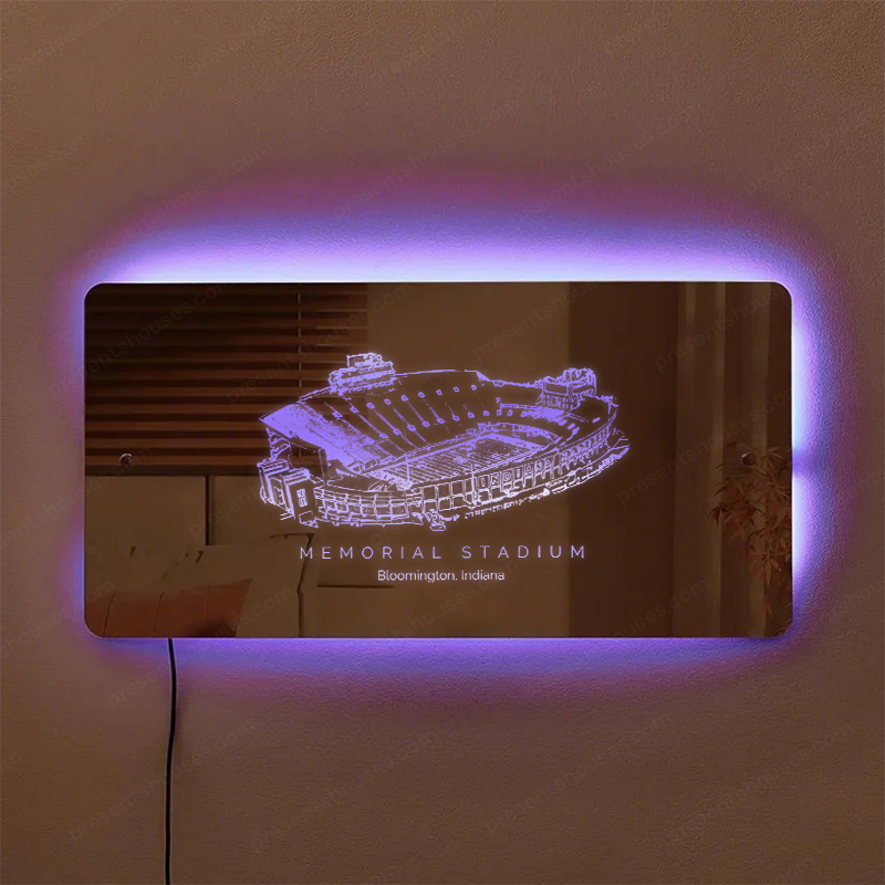 Memorial Stadium (Indiana) Stadium Mirror Light-Gifts For Sports Lovers