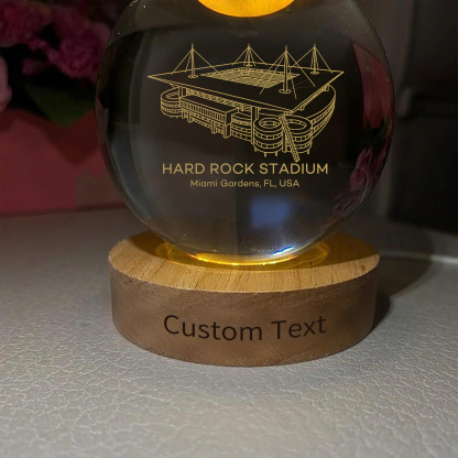 Hard Rock Stadium 3D Spherical Crystal Ball Lamp 3D Spherical Crystal Ball Lamp