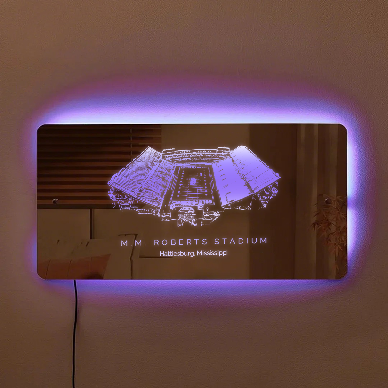 M. M. Roberts Stadium Mirror Light-Gifts For Sports LoversSouthern Miss Golden Eagles