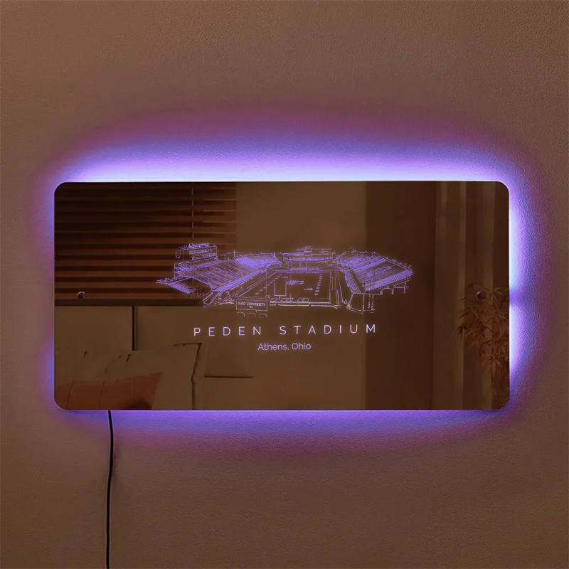 Peden Stadium Mirror Light-Gifts For Sports Lovers、Ohio Bobcats