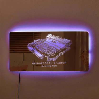 Bridgeforth Stadium Mirror Light-Gifts For Sports Lovers、James Madison Dukes