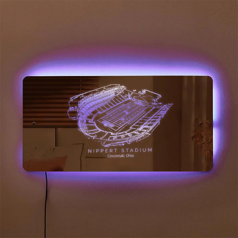Nippert Stadium Mirror Light-Gifts For Sports Lovers、Cincinnati Bearcats