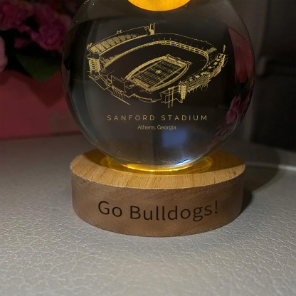 Sanford Stadium 3D Spherical Crystal Ball Lamp