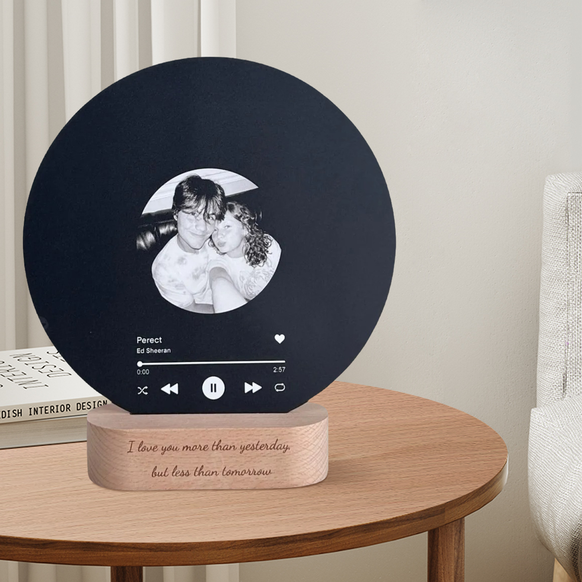 Personalized Record with Photo - Lenticular Song Plaque