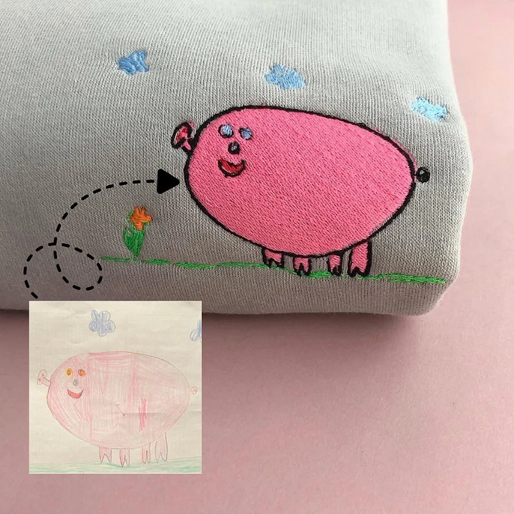Custom Kids Drawing Sweatshirt – Personalized Art Hoodie