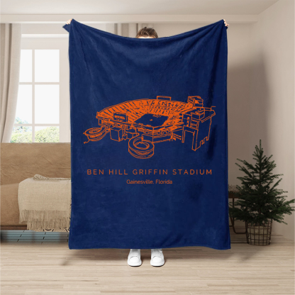 Ben Hill Griffin Stadium - Florida Gators football, College Football Blanket