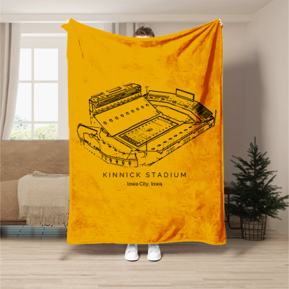 Kinnick Stadium - Iowa Hawkeyes football, College Football Blanket
