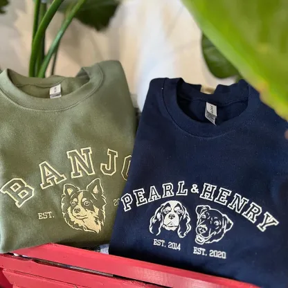 Custom Pet College Sweatshirt/Hoodie-forlovever