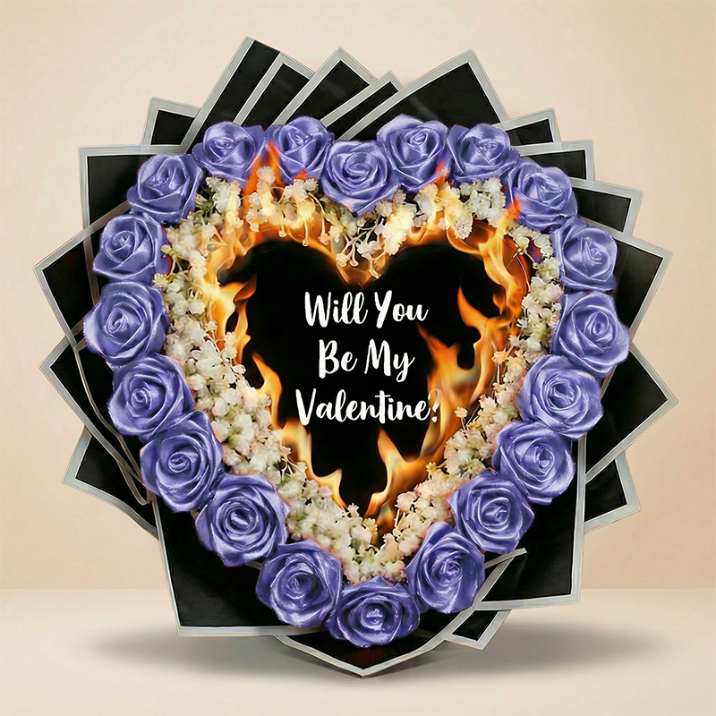 Everlasting Satin Ribbon Roses - Burnaway Edition