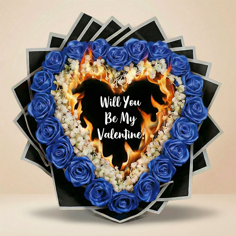 Everlasting Satin Ribbon Roses - Burnaway Edition