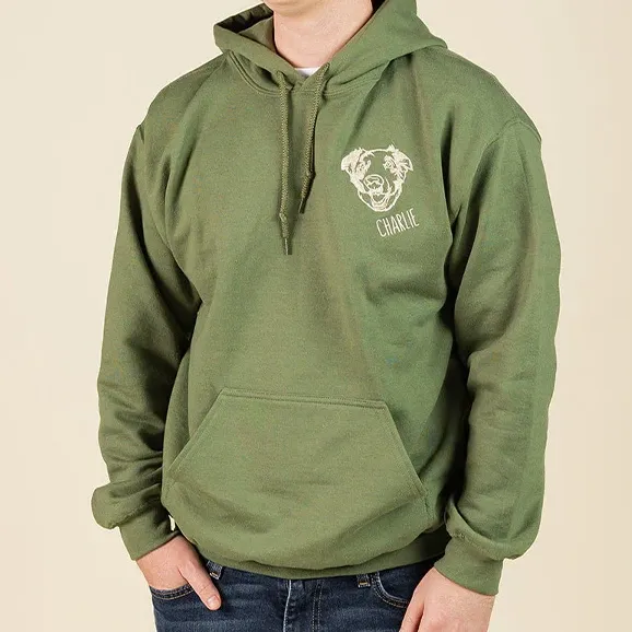 Custom Embroidered Pet Face Hoodie, Tee, Sweatshirt-forlovever