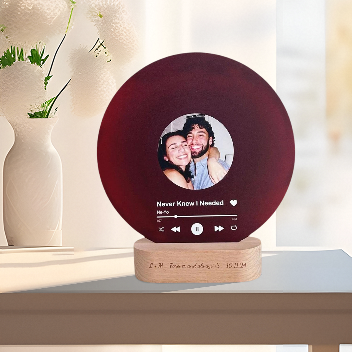 Personalized Record with Photo - Lenticular Song Plaque