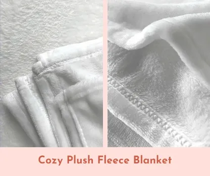 Custom Pet Photo Blanket, Personalized Dog Christmas Blanket with Name