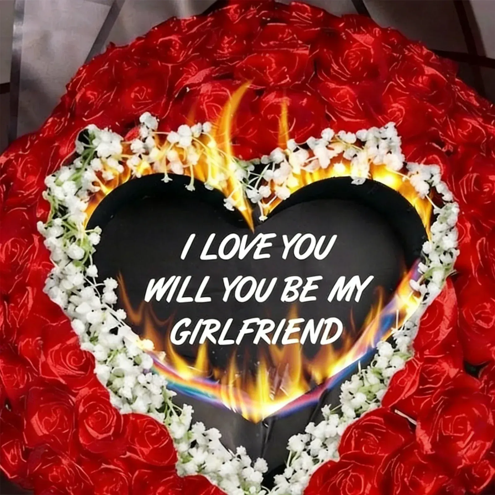 Everlasting Satin Ribbon Roses - Burnaway Edition