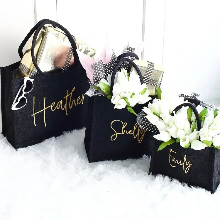 Personalised Luxury Embroidered Christmas Gift Party Bag
