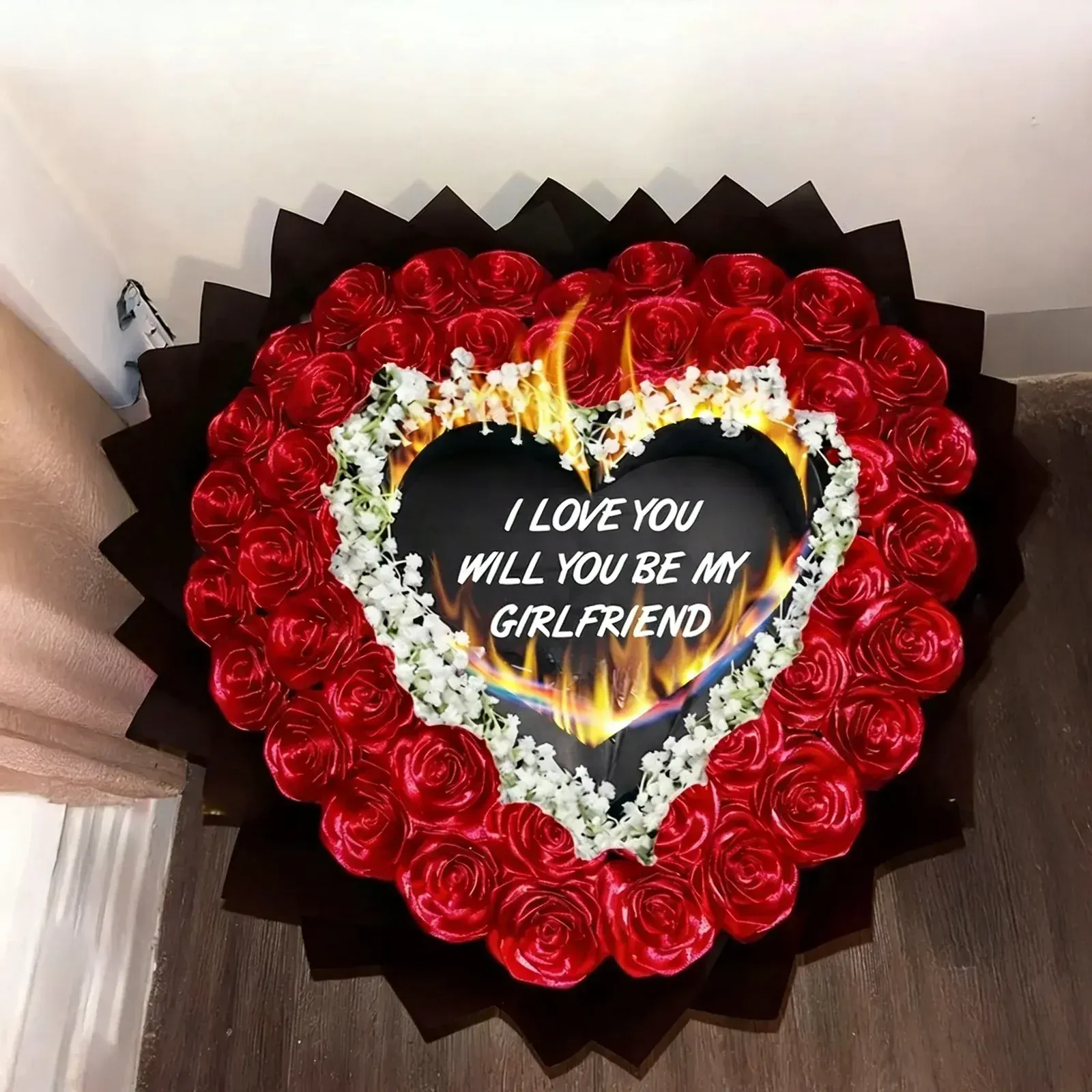 Everlasting Satin Ribbon Roses - Burnaway Edition