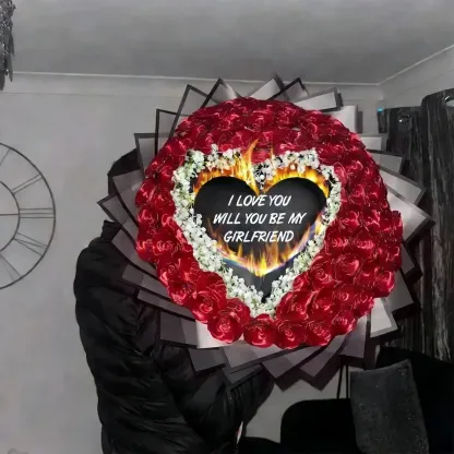 Everlasting Satin Ribbon Roses - Burnaway Edition