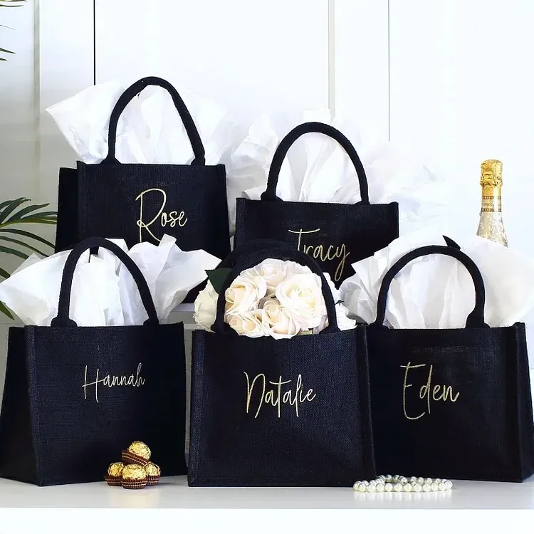 Personalised Luxury Embroidered Christmas Gift Party Bag