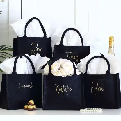 Personalised Luxury Embroidered Christmas Gift Party Bag