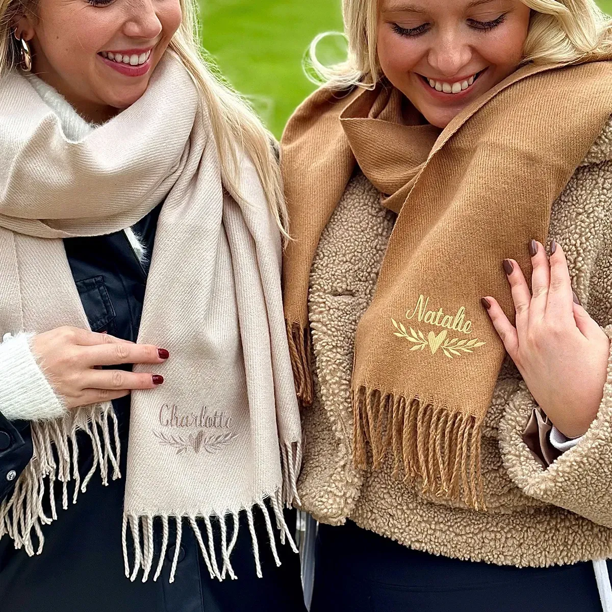 Custom Embroidered Design Scarf