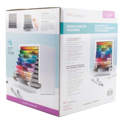 Marker Desktop Organizer With 108 Tomthtbow Dual Brush Pens
