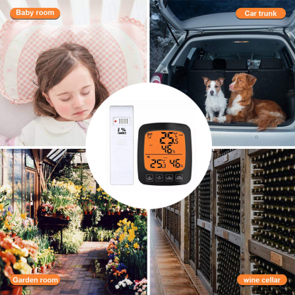 Wireless Indoor Outdoor Thermometer Hygrometer