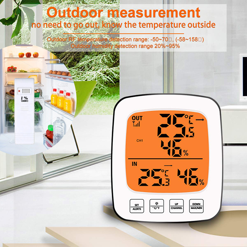 Large Ccreen High Definition Thermometer and Hygrometer