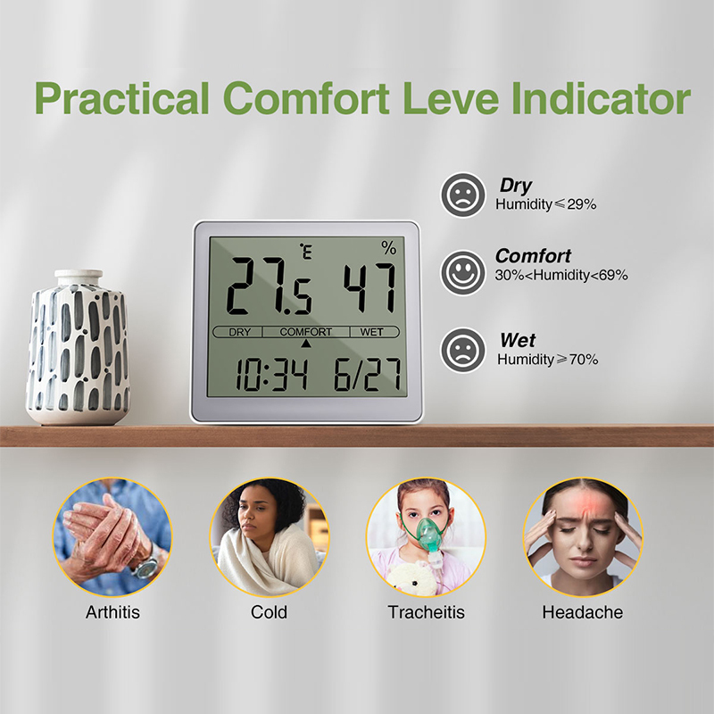 Digital Hygrometer Thermometer,Indoor Outdoor Thermometers