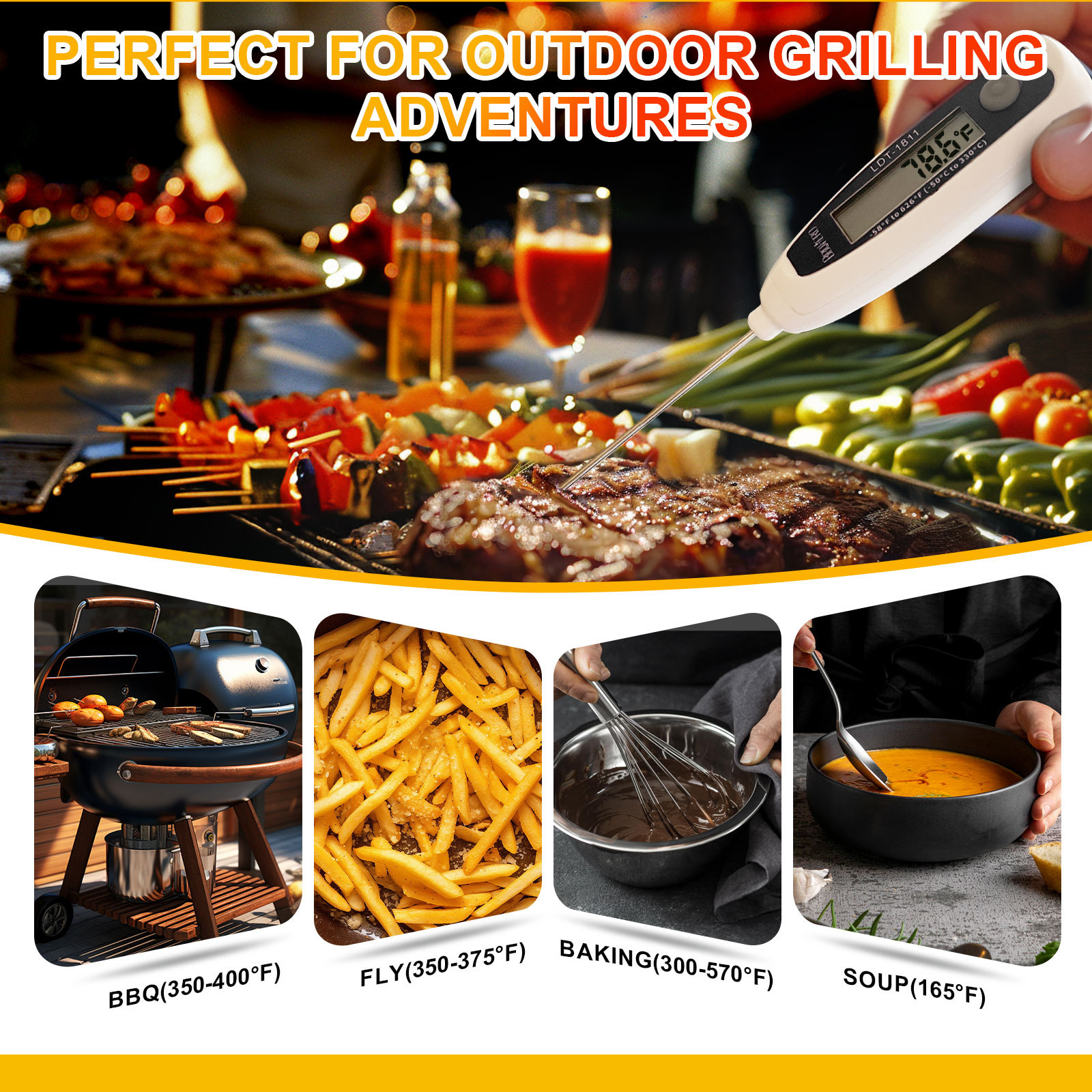 Instant Read Cooking Thermometer