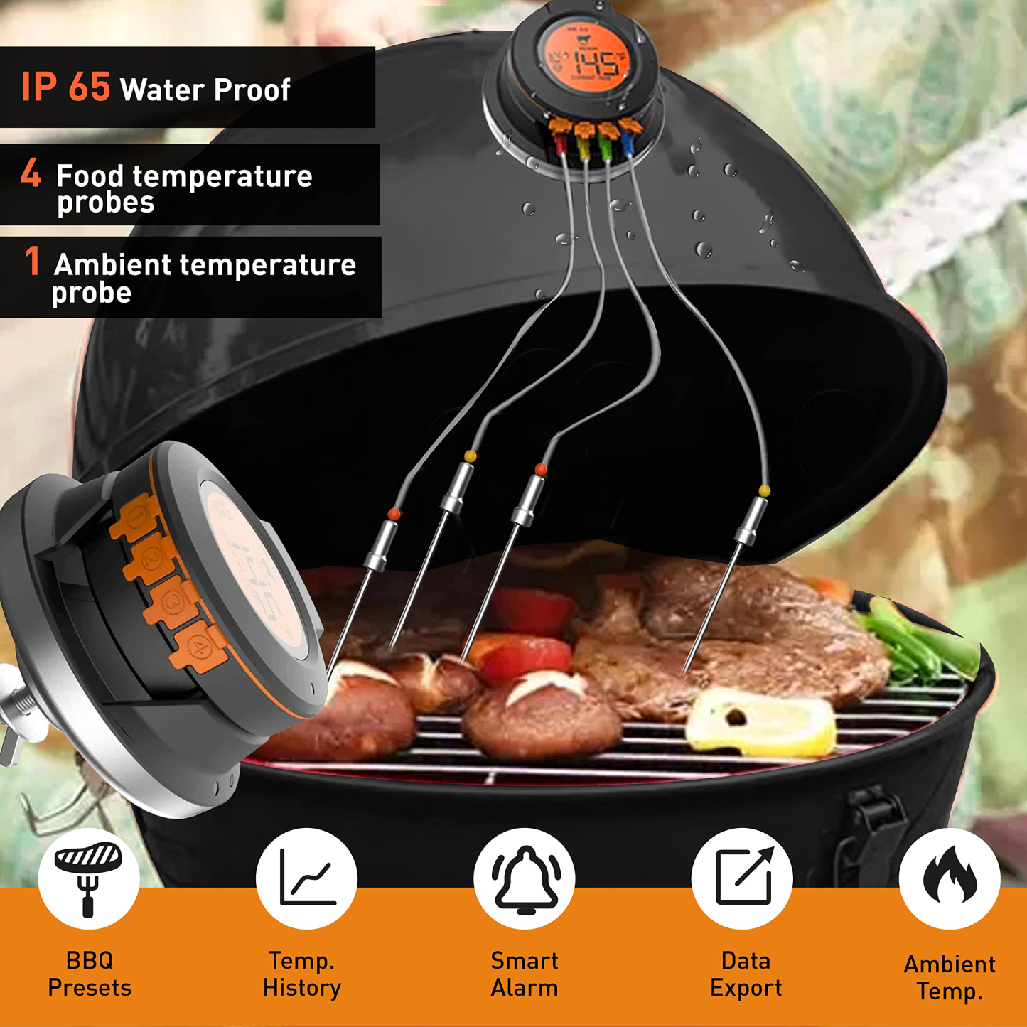 Smart BBQ Grill Themometer