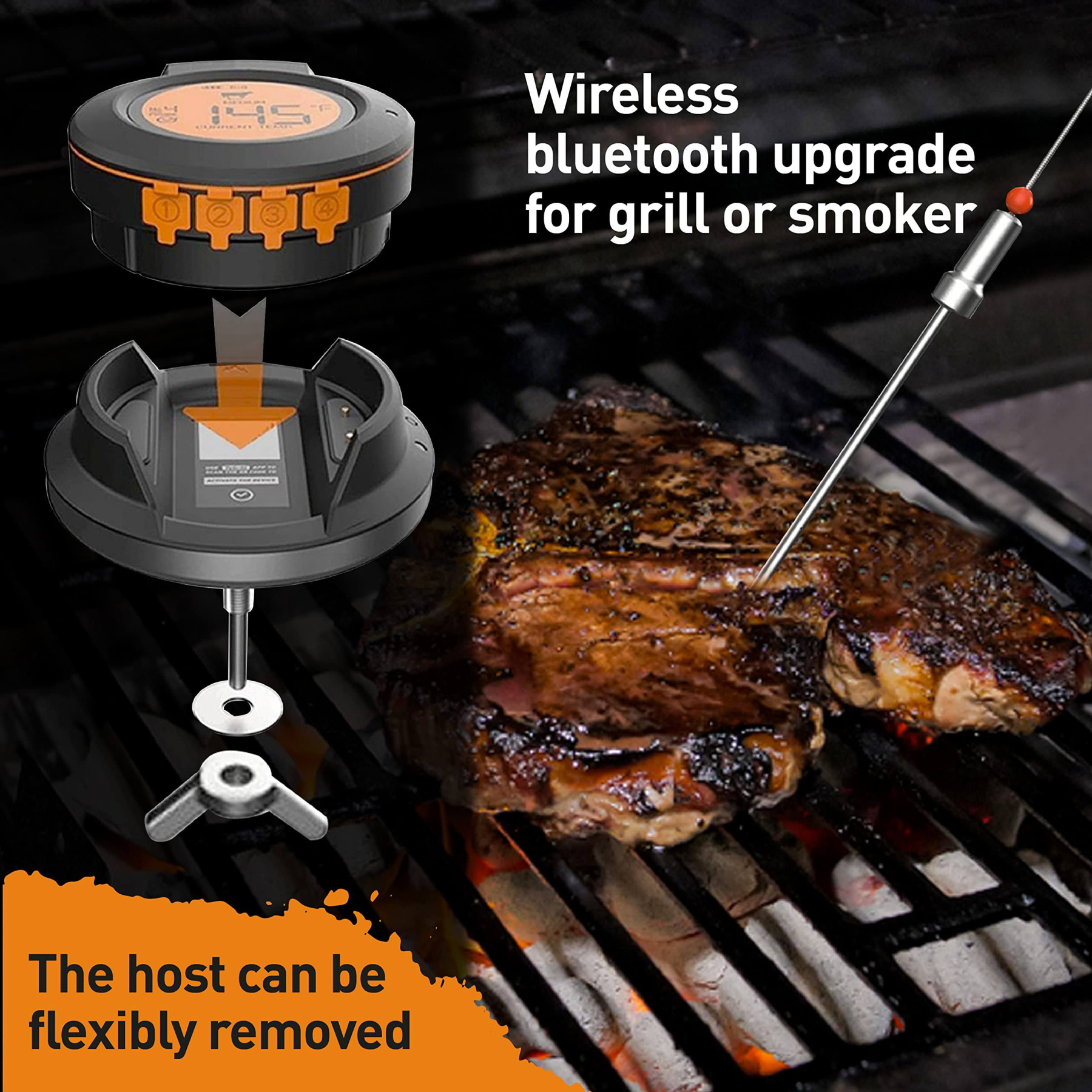Smart BBQ Grill Themometer