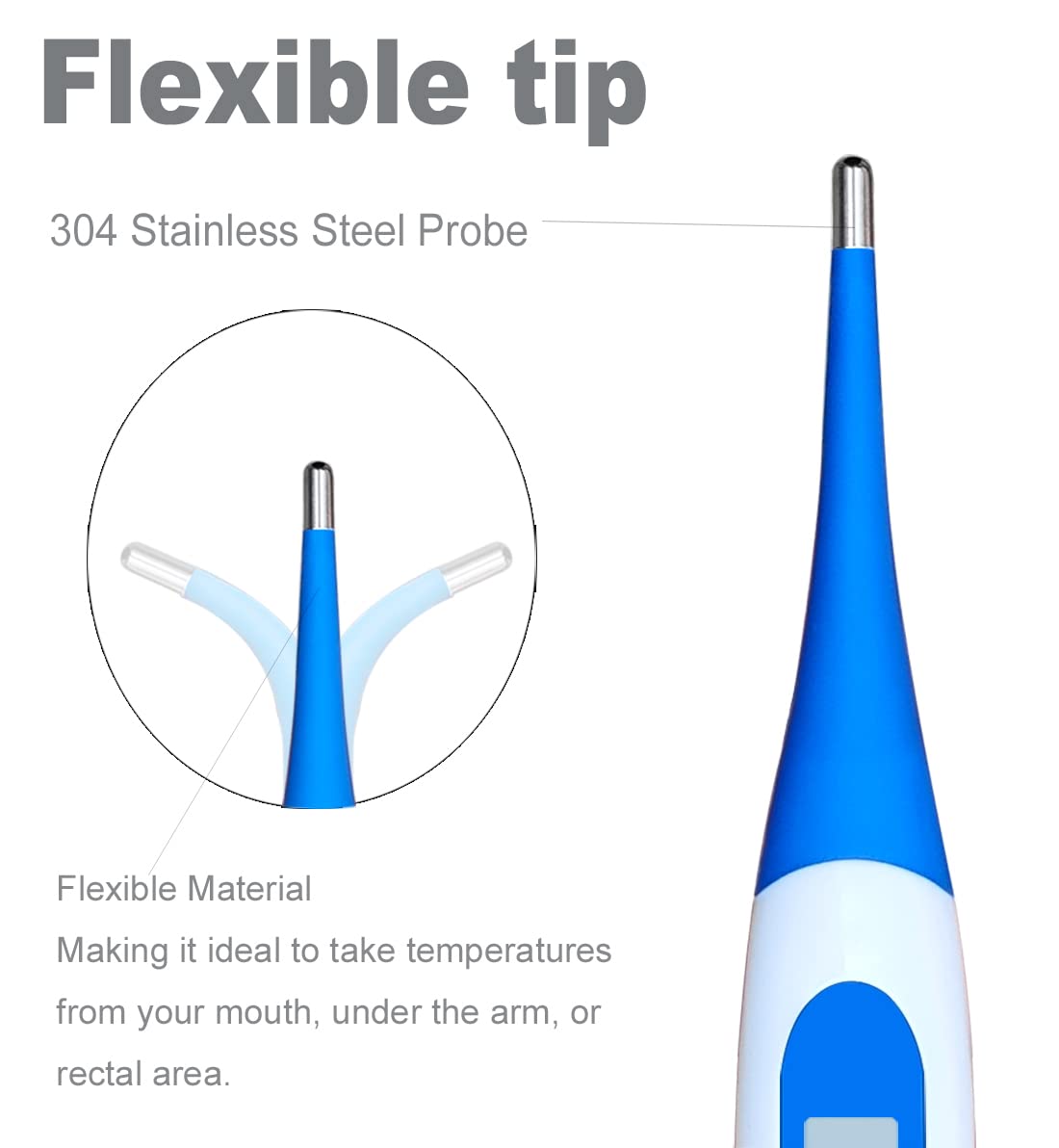 Flexible Tip Digital Thermometer