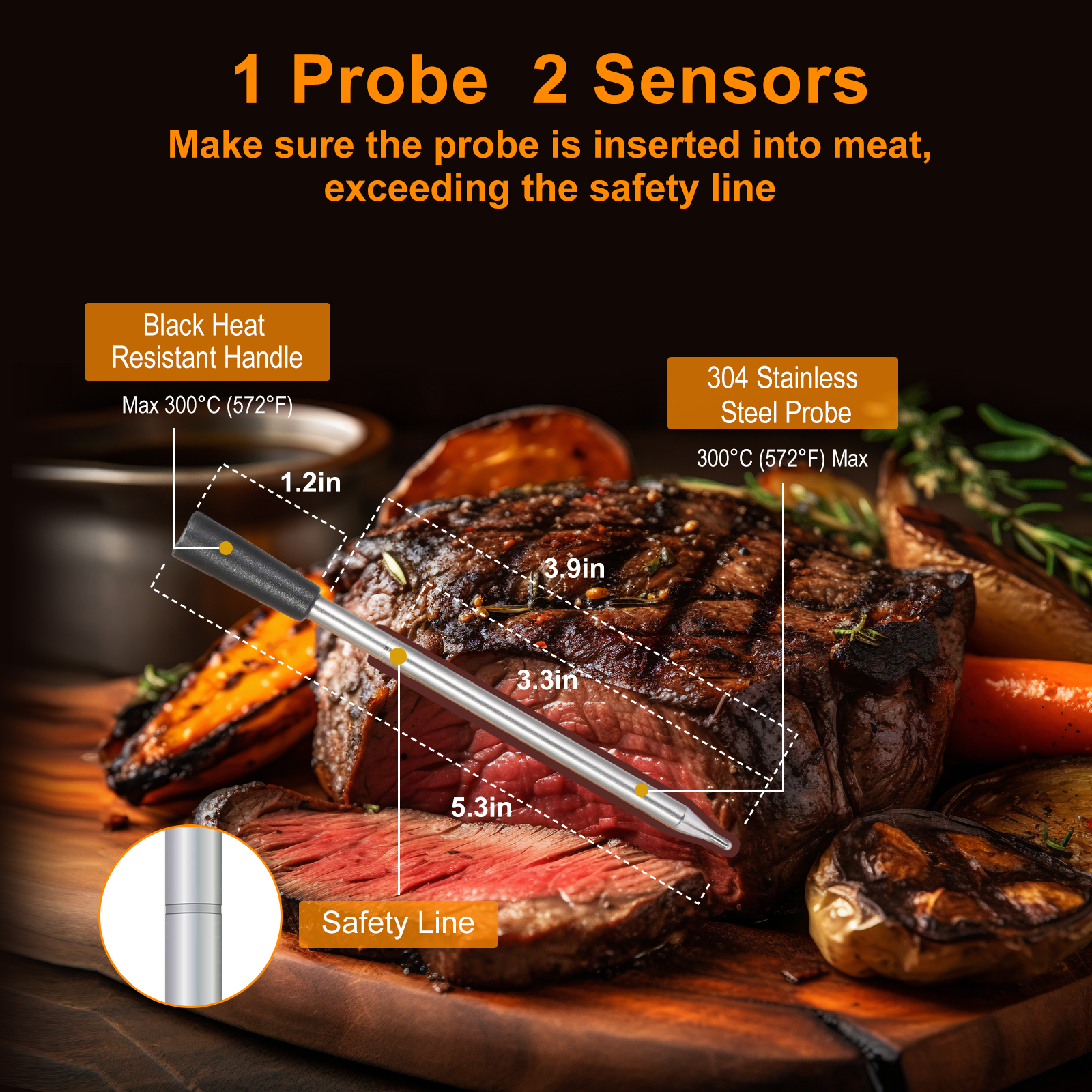 Smart Wireless Meat Thermometer