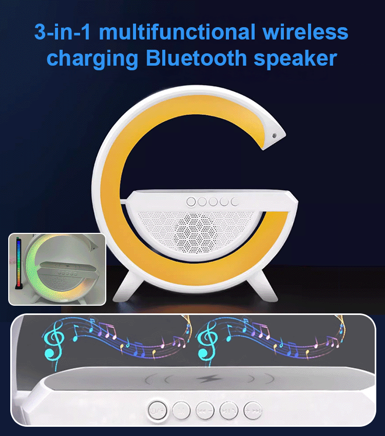 Smart Bluetooth ambient light wireless charging speaker