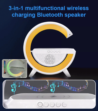 Smart Bluetooth ambient light wireless charging speaker