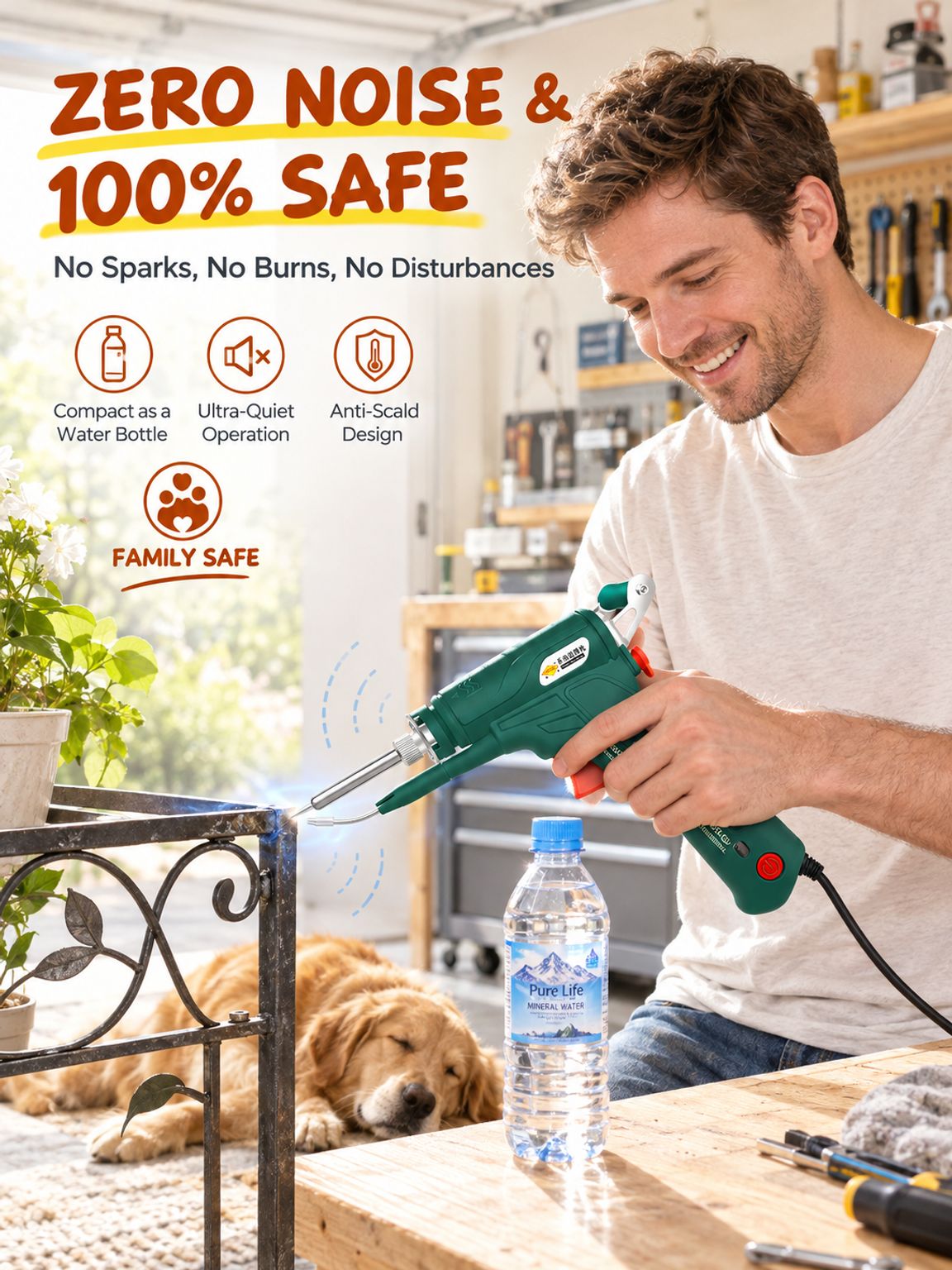 Portable 5-in-1 AI Laser Welding Gun: 3s Cutting, 5s Repair, 10s Rust Removal！