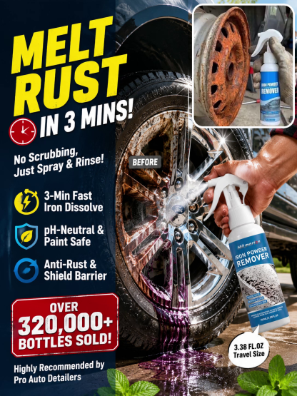 3-Second Rust Remover Spray, 50-Year Anti-Rust, Non-Toxic No Scrubbing