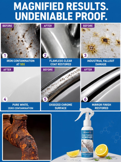 3-Second Rust Remover Spray, 50-Year Anti-Rust, Non-Toxic No Scrubbing