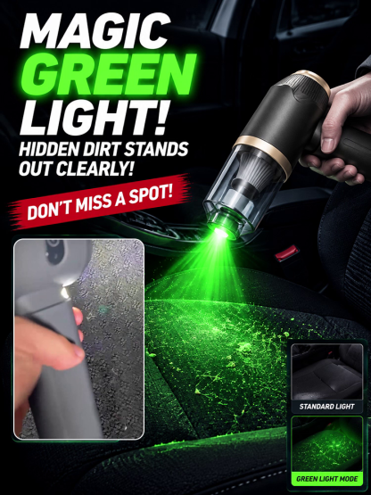 [7-in-1 All-Rounder] Car Vacuum Cleaner with Blowing and Suction Functions