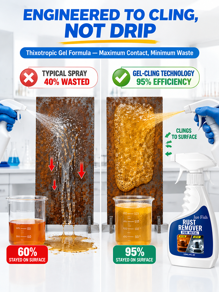 [Removes Surface Rust in 3 Seconds] Household Hardware Rust Remover and Cleaner