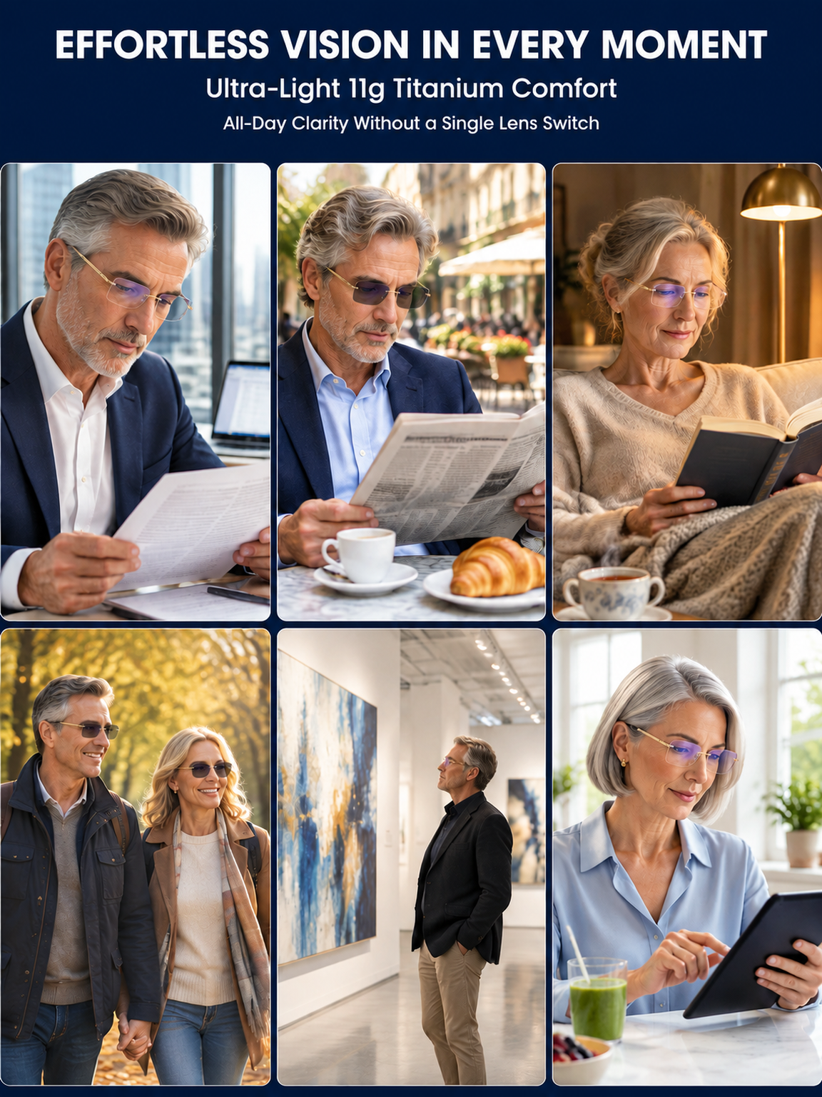 Ditch the extra pairs: Real-time, auto-focus smart glasses that adapt to your vision instantly.
