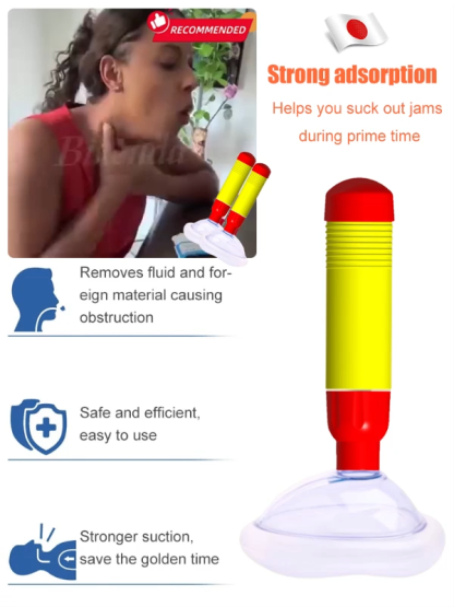 【Newly upgraded】Portable first aid choking device