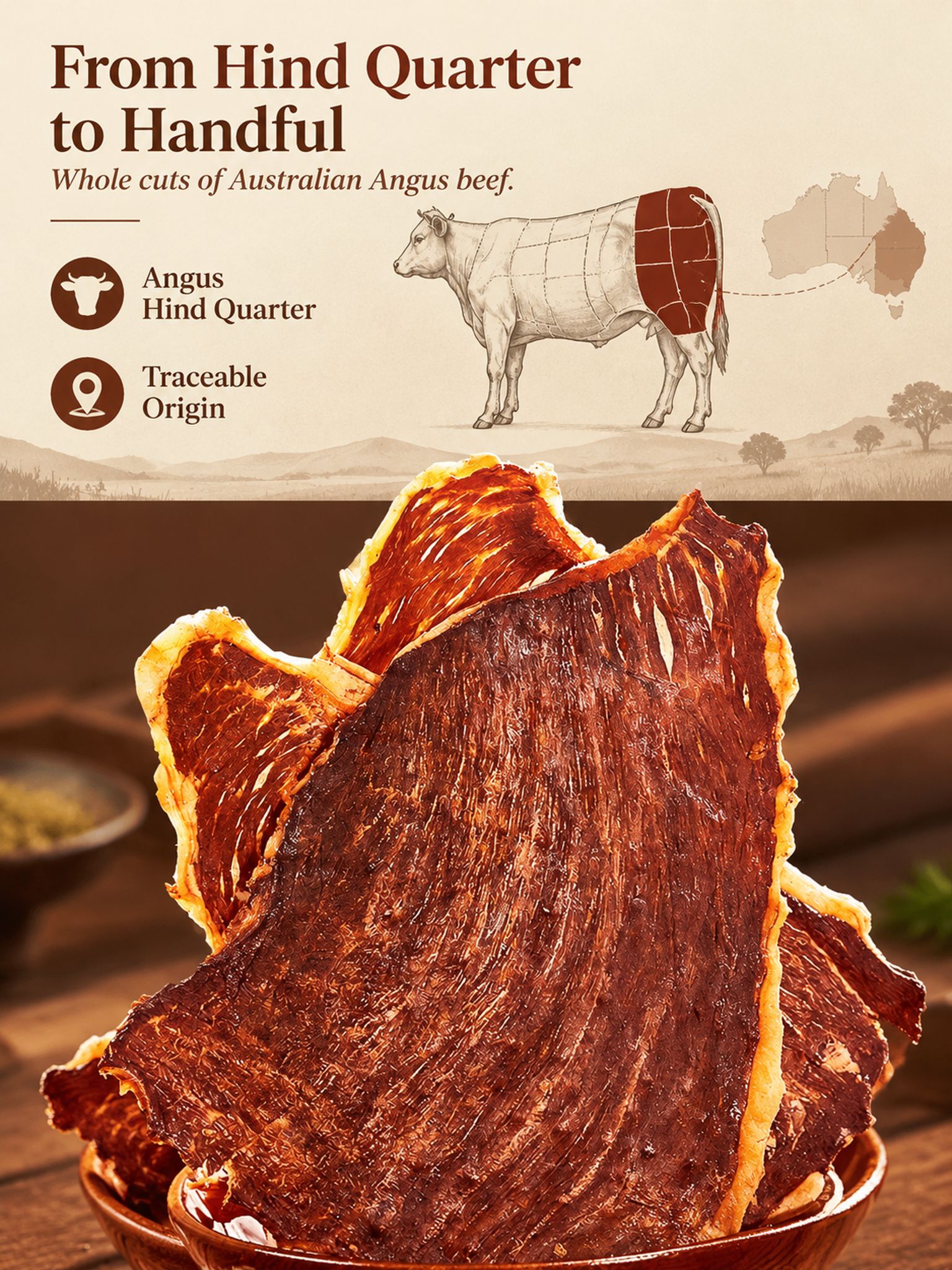 Angus beef crisps