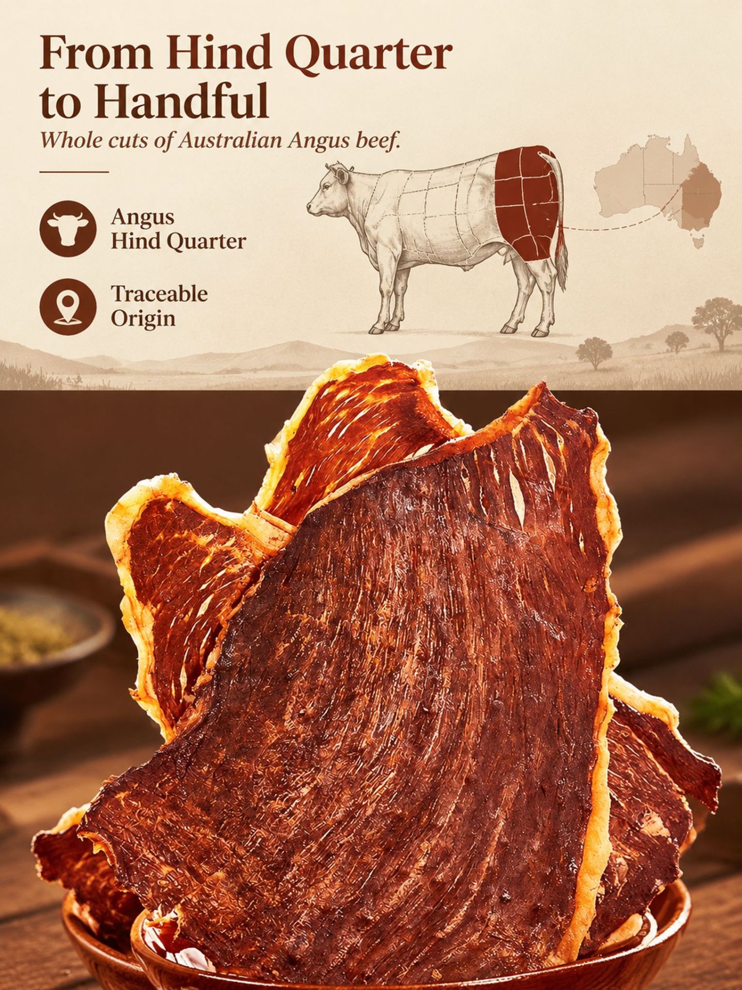 Angus beef crisps