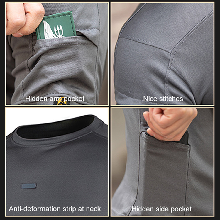 Crew neck 2 generation quick dry short sleeve T shirt 